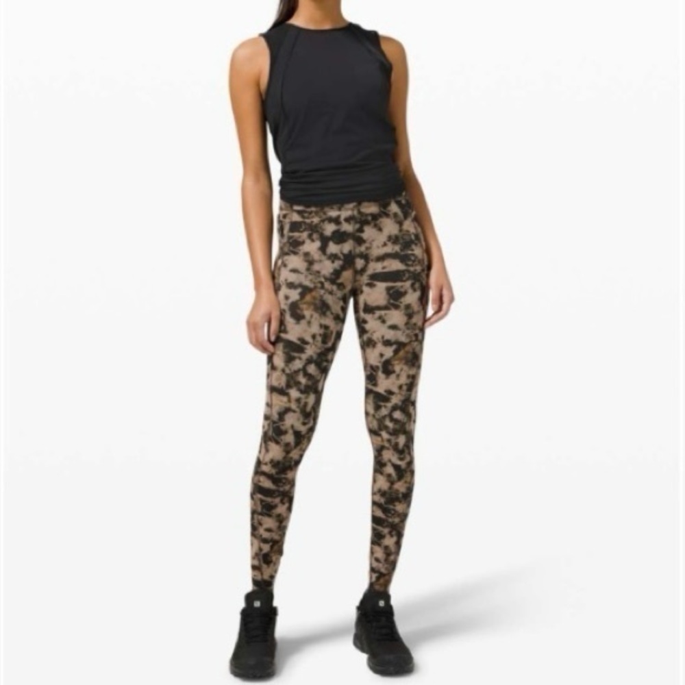 Lululemon Invigorate High-Rise Tight 28" Dispersed Light Raw Linen Multi 6